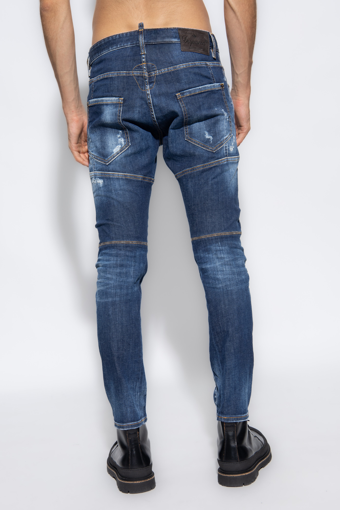 Navy blue 'Tidy Biker' jeans Dsquared2 - Vitkac Canada